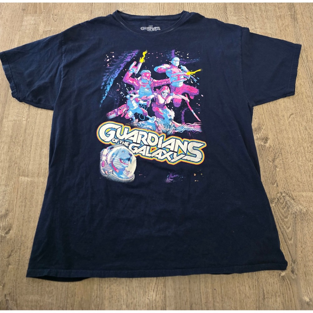 Marvel Guardians of the Galaxy‎ Shirt Women XL Navy Blue Excellent Graphic Tee